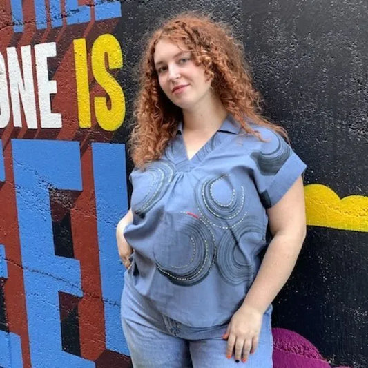 Hand-Stitched Moon Dance Top