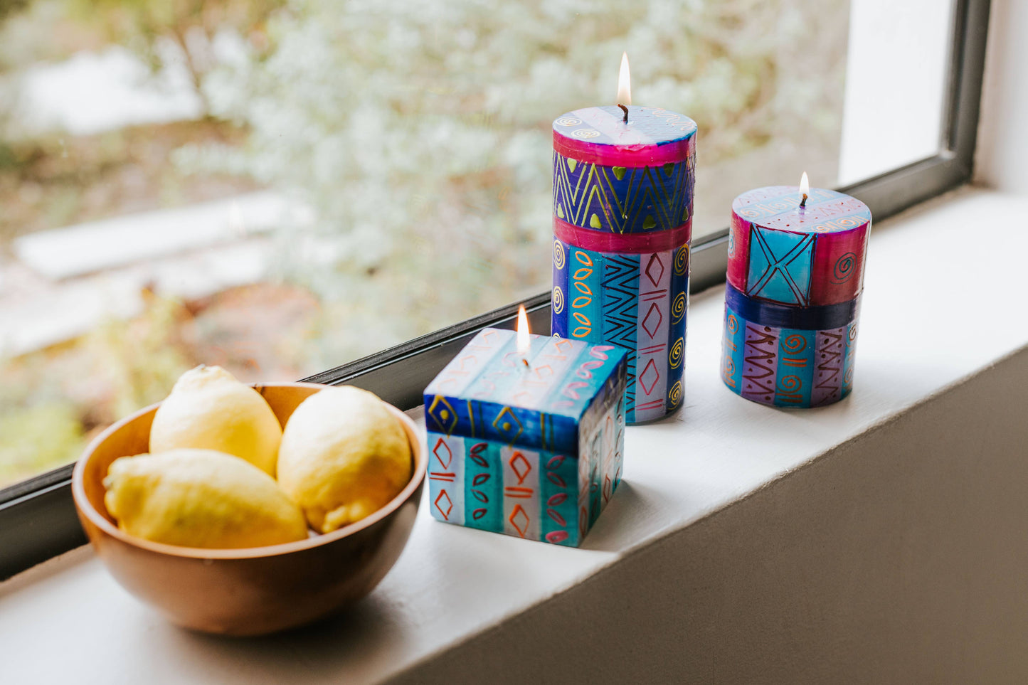 Blue Moon Medium Pillar Candle