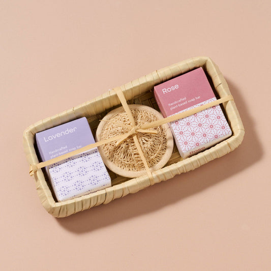 Taaja Lavender and Rose Bath Set