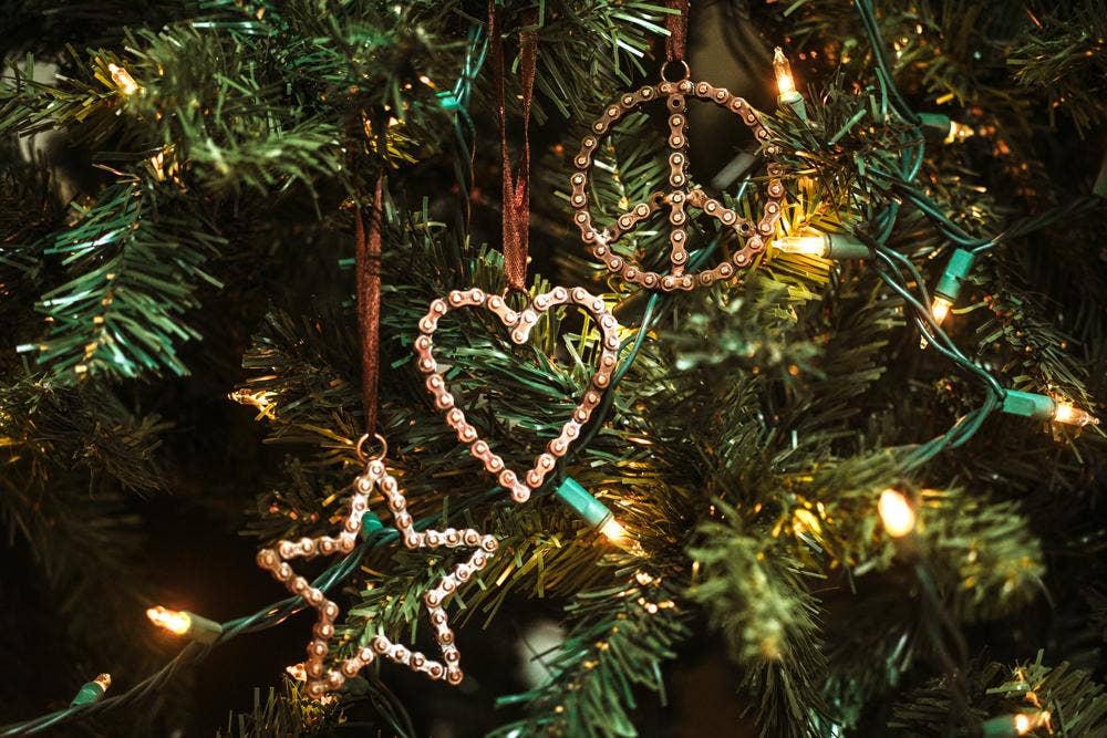 Bike Chain Ornaments