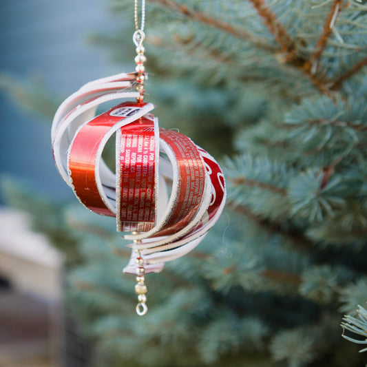 Recycled Coca-Cola Spiral Ornament