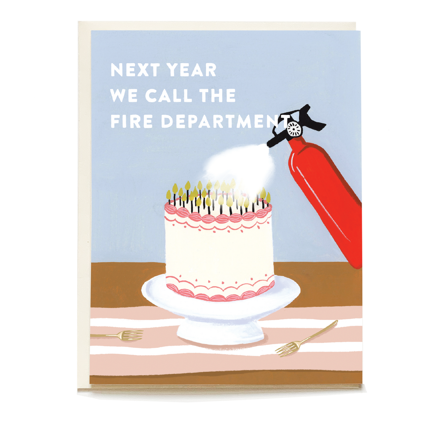 Fire Extinguisher Birthday Greeting Card
