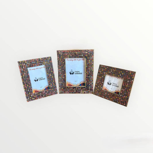 Recycled Pencils Picture Frame: 4 x 6
