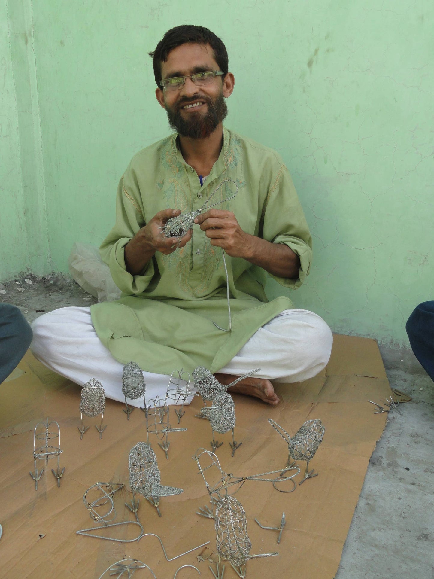 Bronze Wrapped Wire Pumpkin