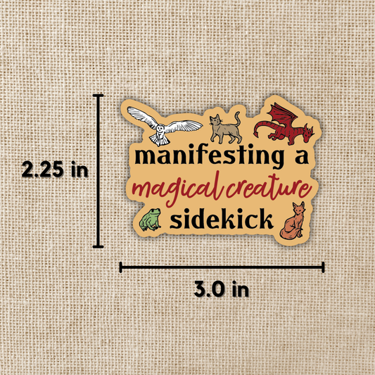 Manifesting a Magical Sidekick Sticker