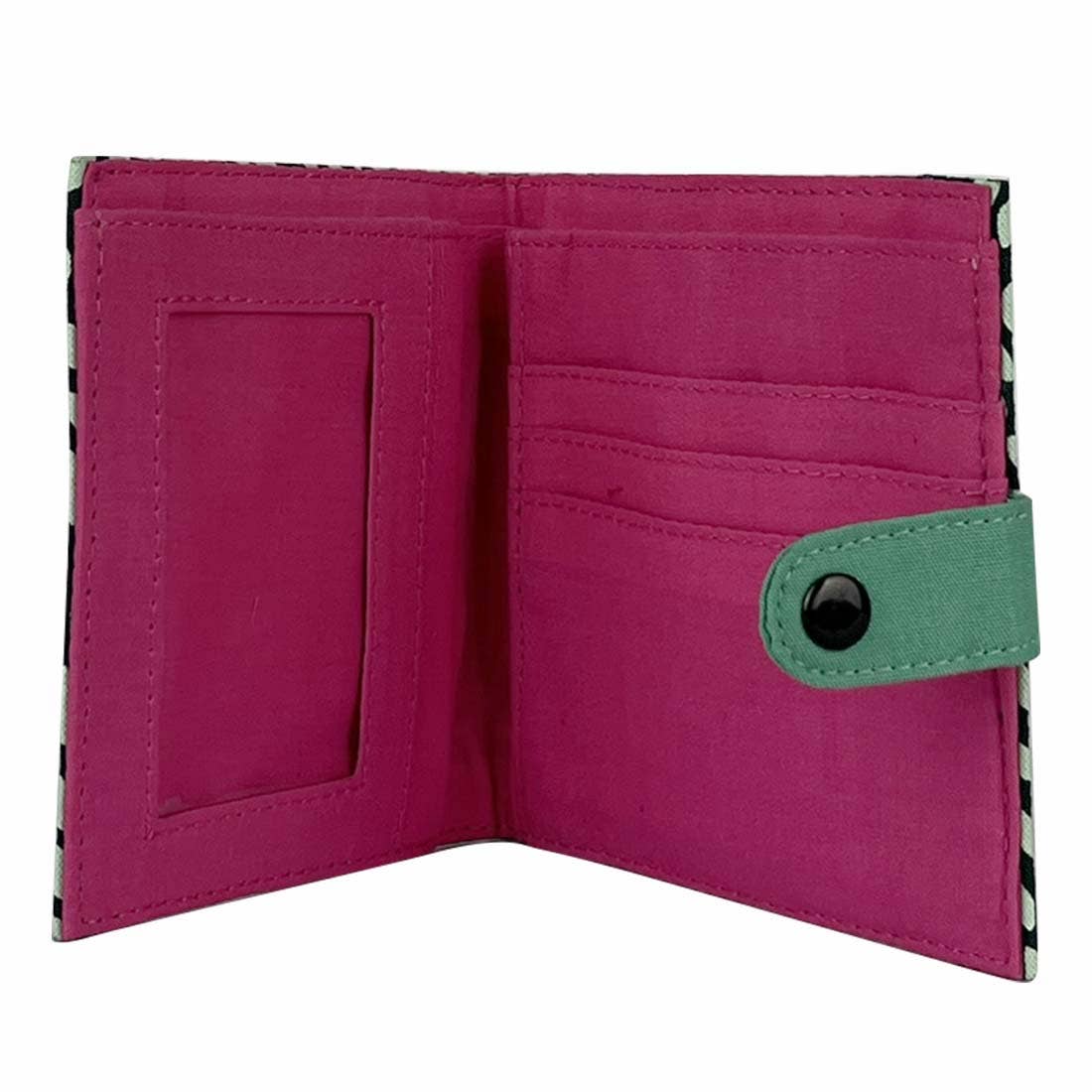 Canvas Square Wallet: Blue Bikes