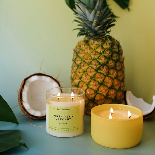 Pineapple + Coconut - Resilience Series 3 Wick Soy Candle