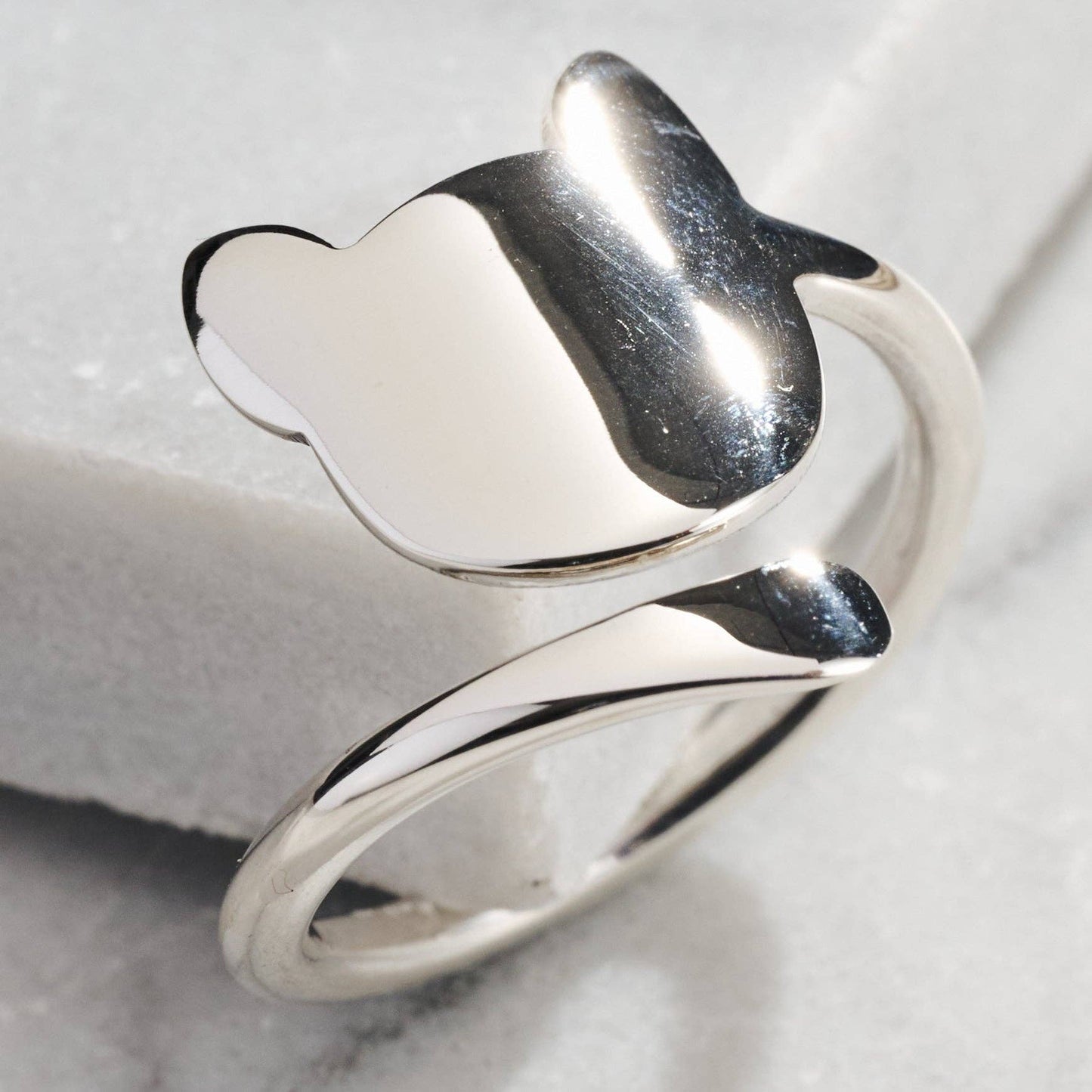 Cat Tails Sterling Silver Ring
