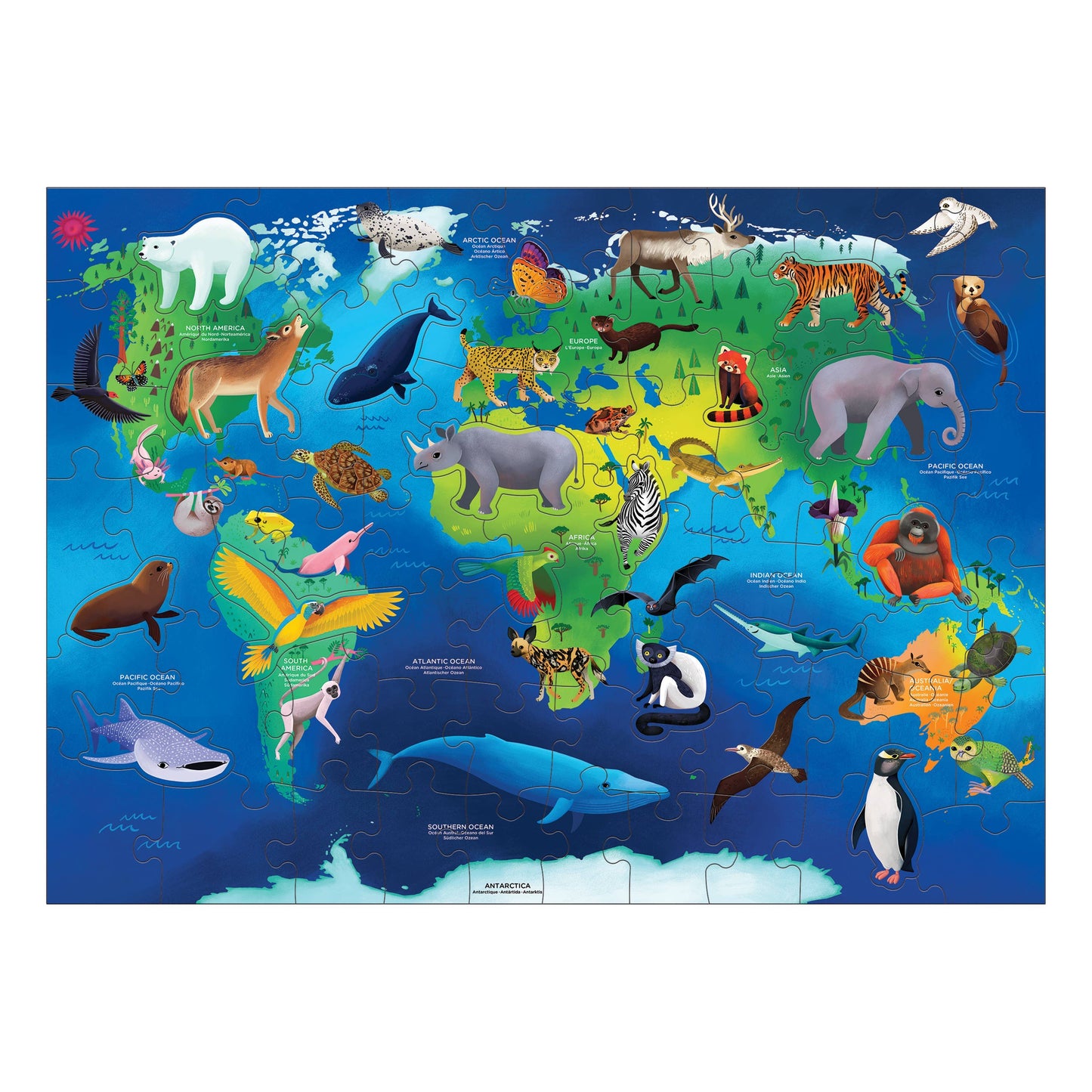 Endangered Species Around the World Puzzle