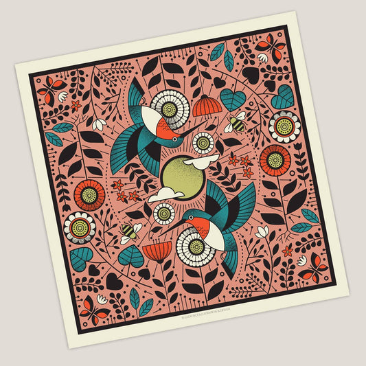 Birds and Bees Art Print