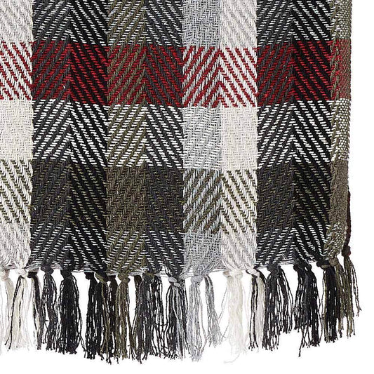 Forest Plaid Rethread Throw