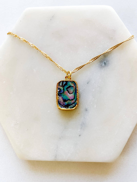 Opal of the Sea Abalone Necklace