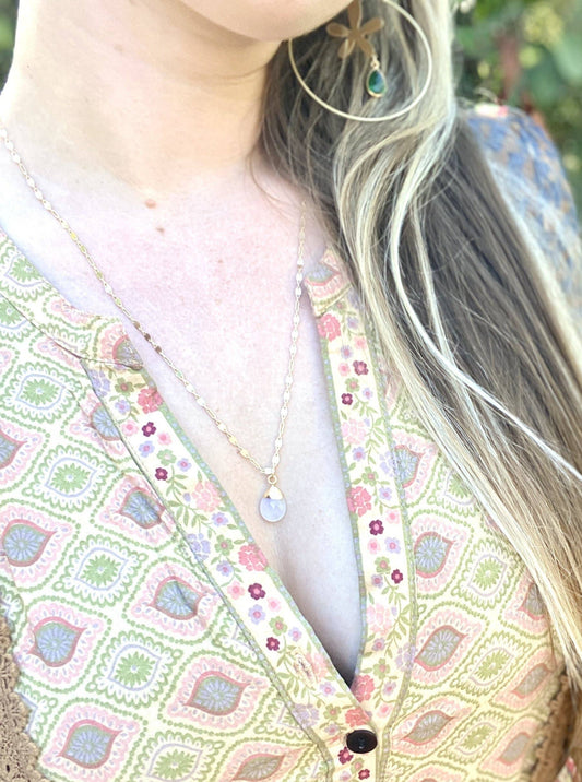 Teardrop Moonstone Pendant