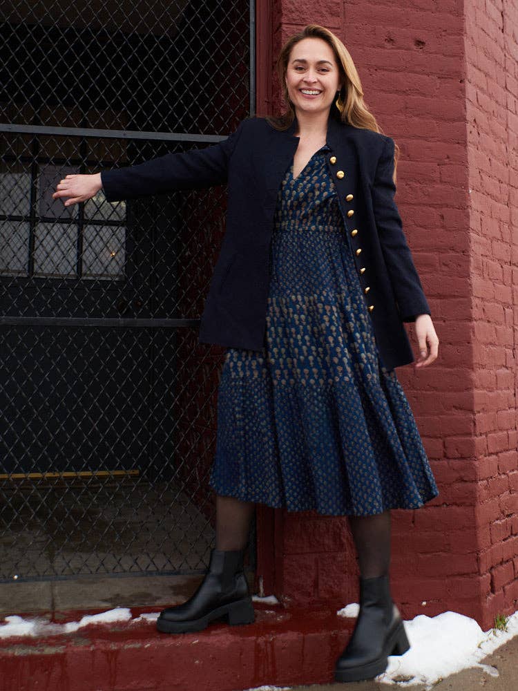 Adriana Midnight Floral Dress