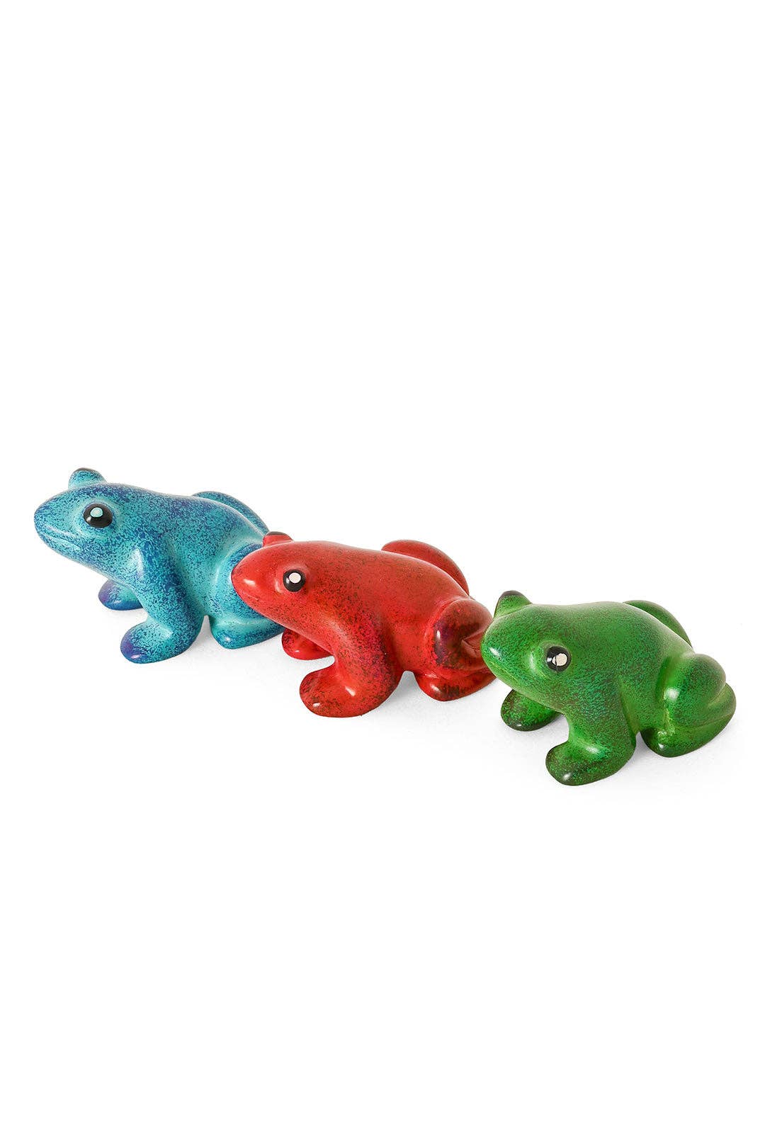 Colorful Dappled Soapstone Frog