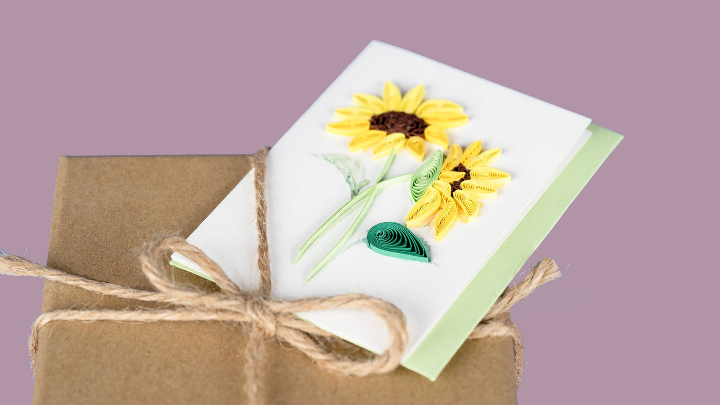 Quilled Sunflower Mini Card