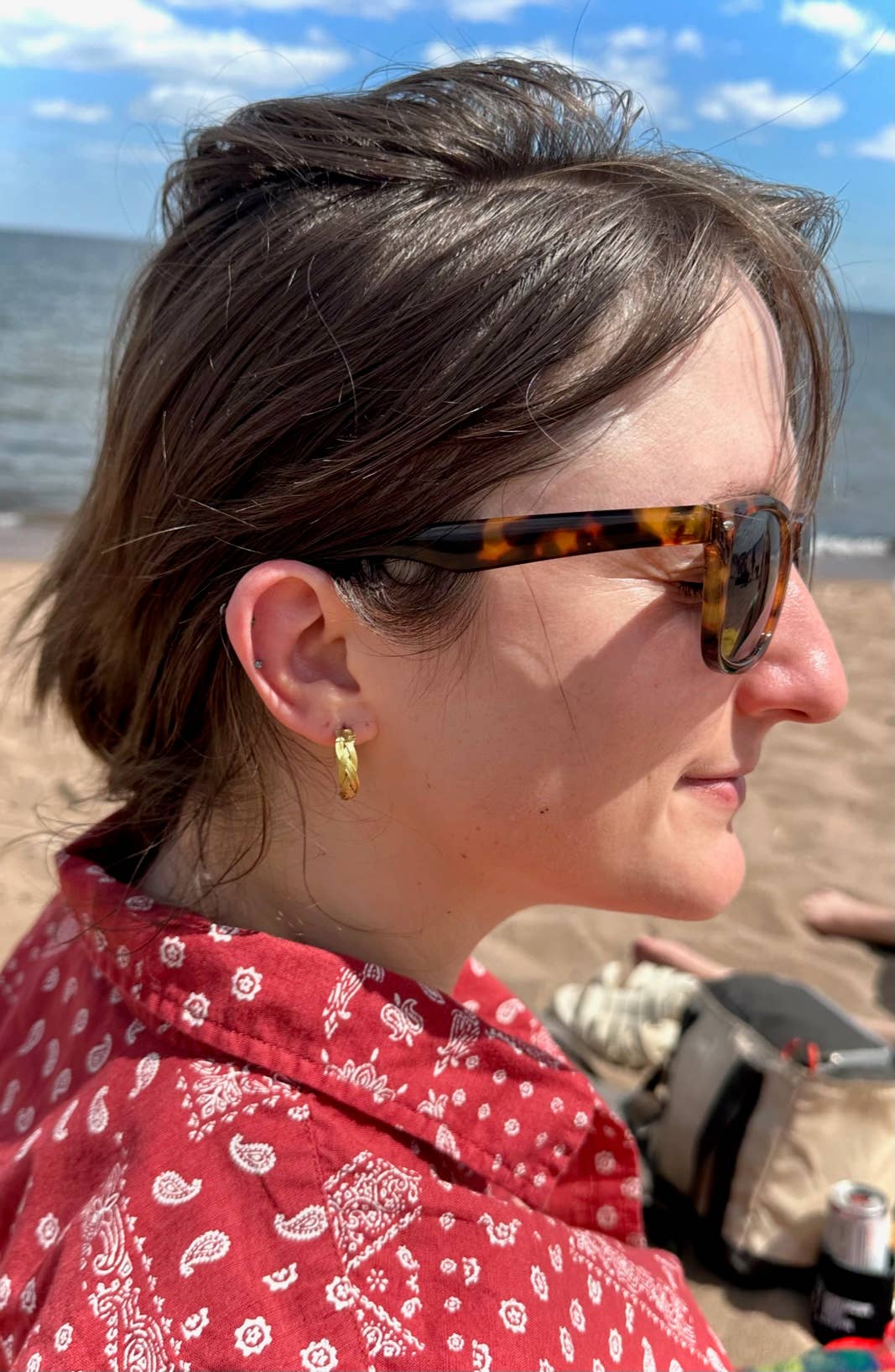 Mod Braided Hoop Earrings