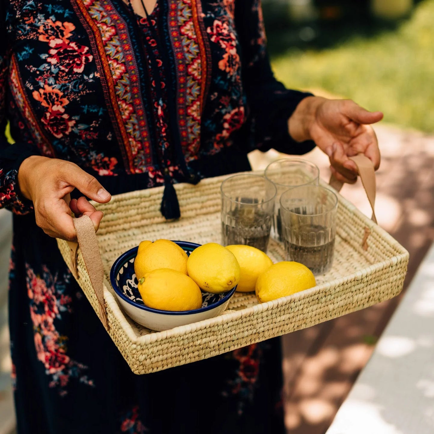 Rectangle Handled Basket