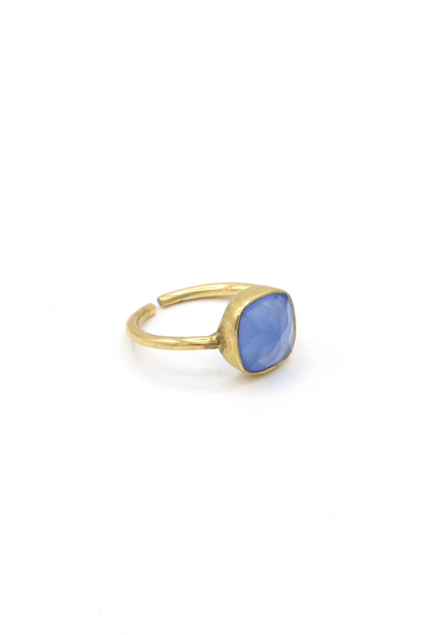 Blue Onyx Adjustable Ring