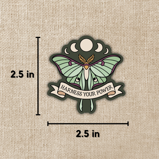 Moon Moth Sticker | Lore of the Wilds