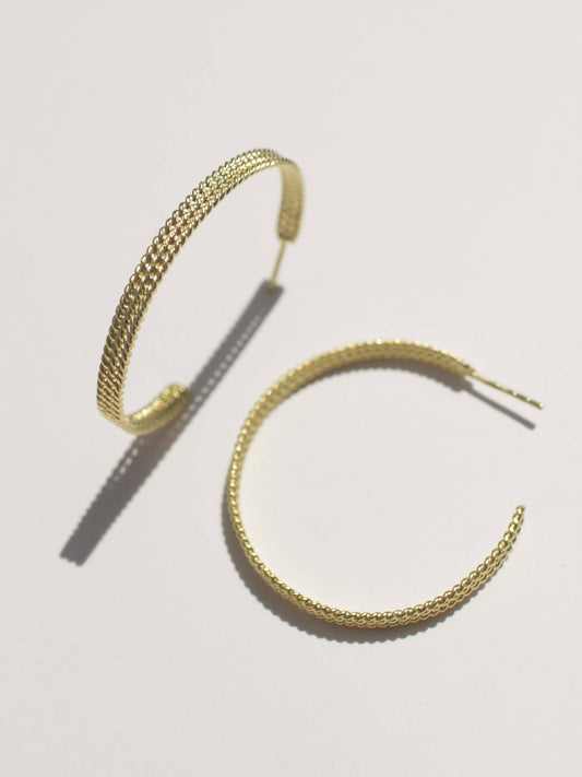 Texturized Small Hoops