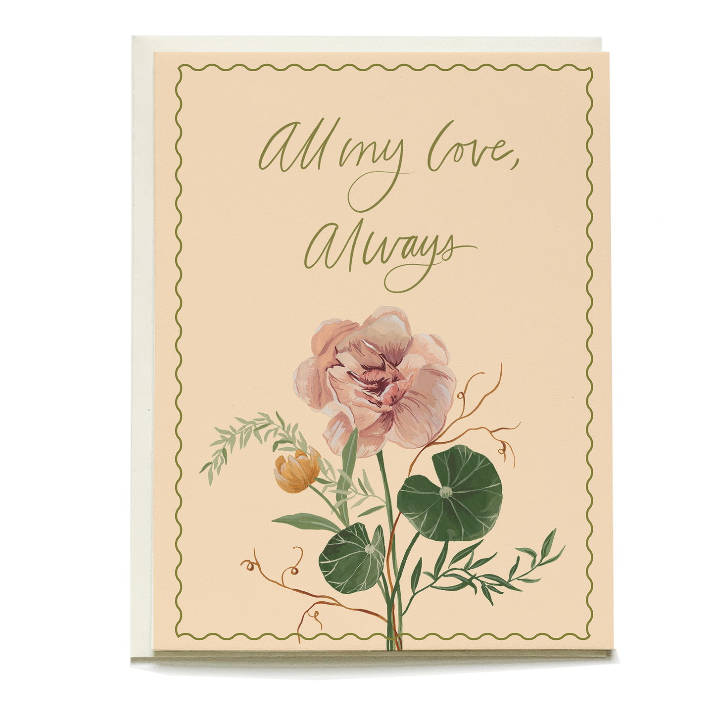 Nasturium Greeting Card