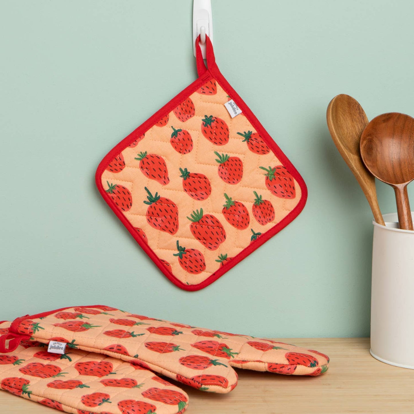 Berry Sweet Potholder: Red