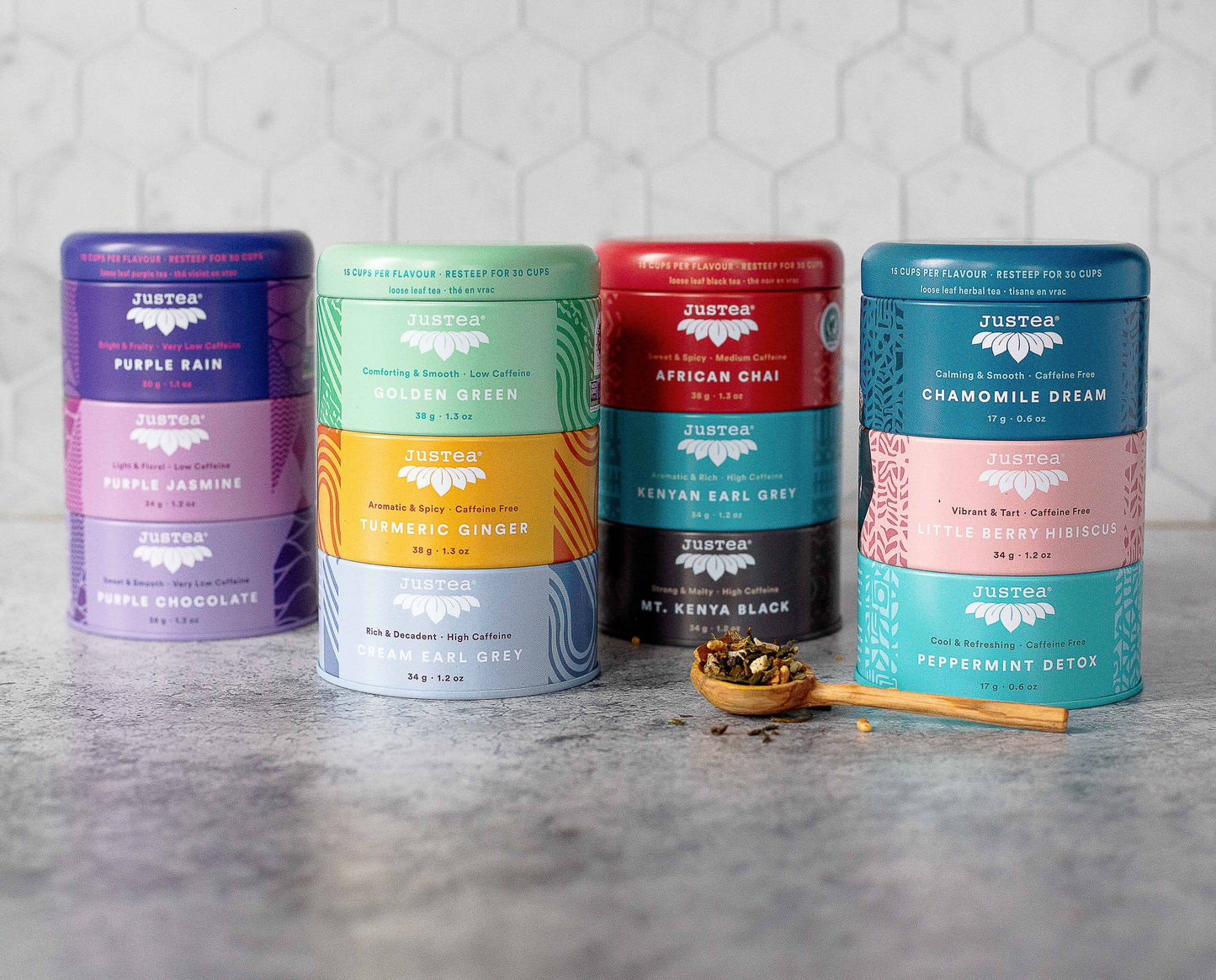 Assorted Tea Trio Tin & Spoon Set