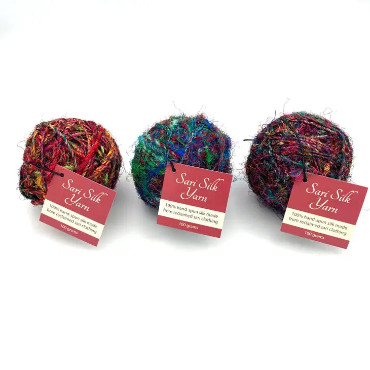 Up-cycled Silk Yarn Ball