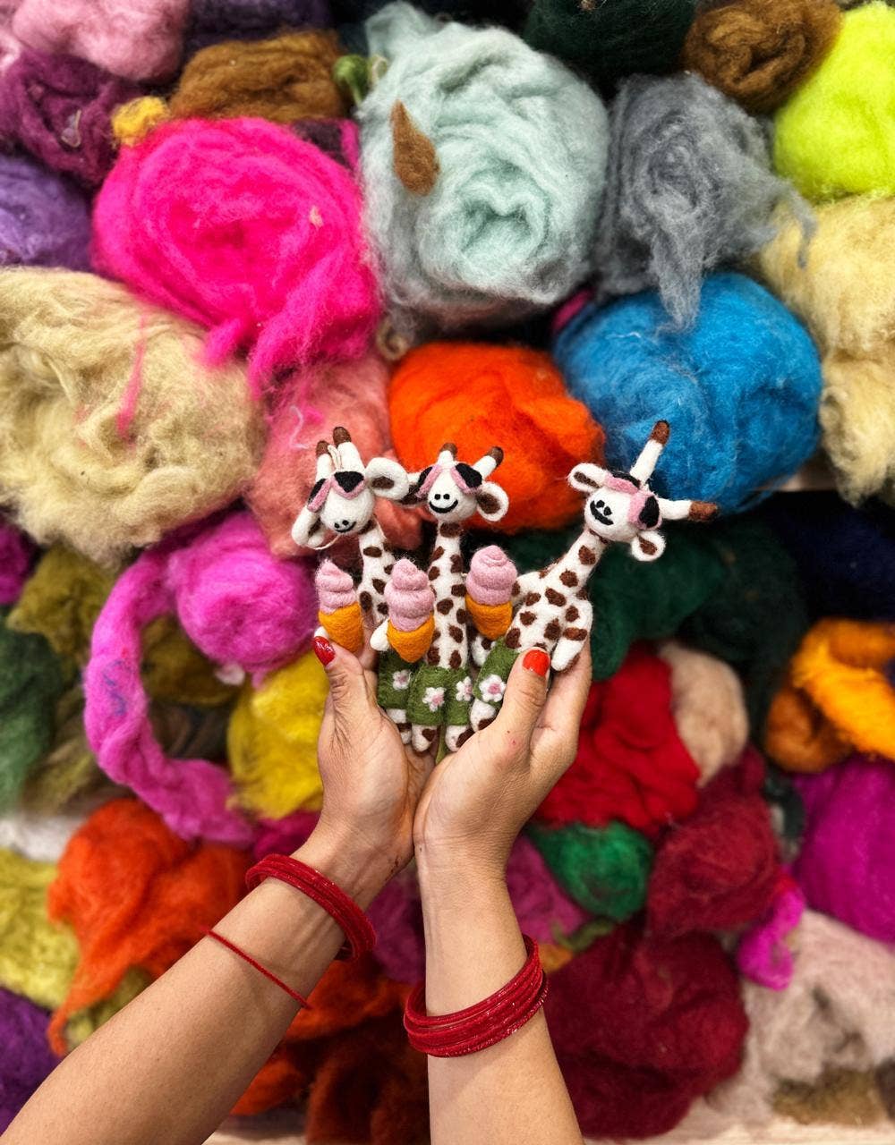 Handmade Felt Ginny the Giraffe Ornament