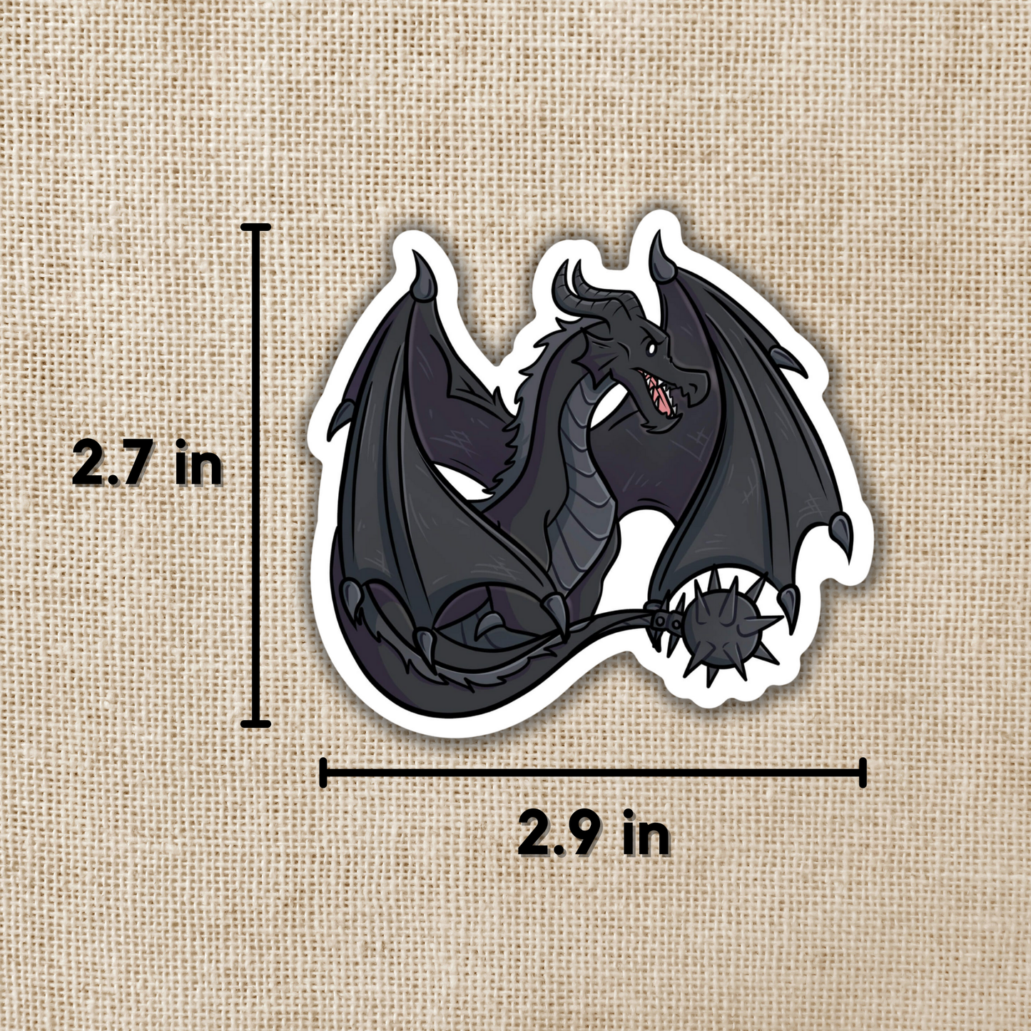 Tairn Close Up Sticker | Fourth Wing