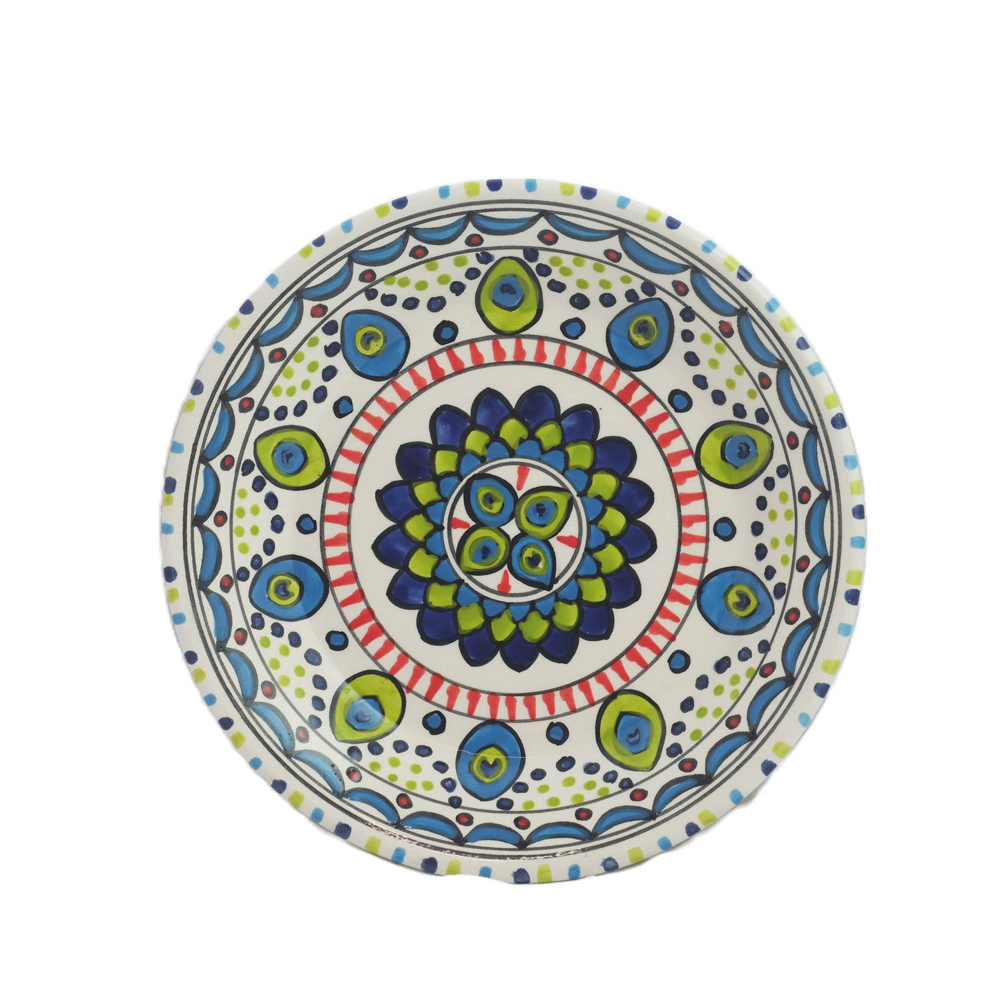 Hand Painted Pavo Side Plate