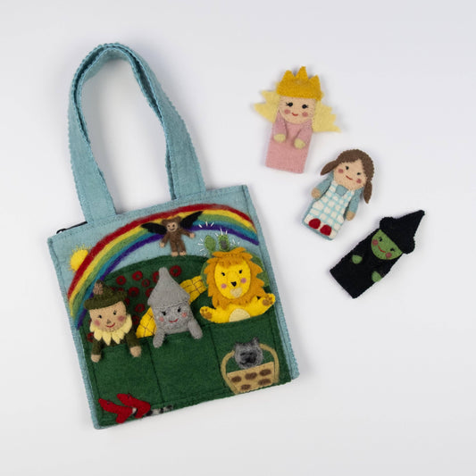 Felt Wizard of Oz Finger Puppet Bag