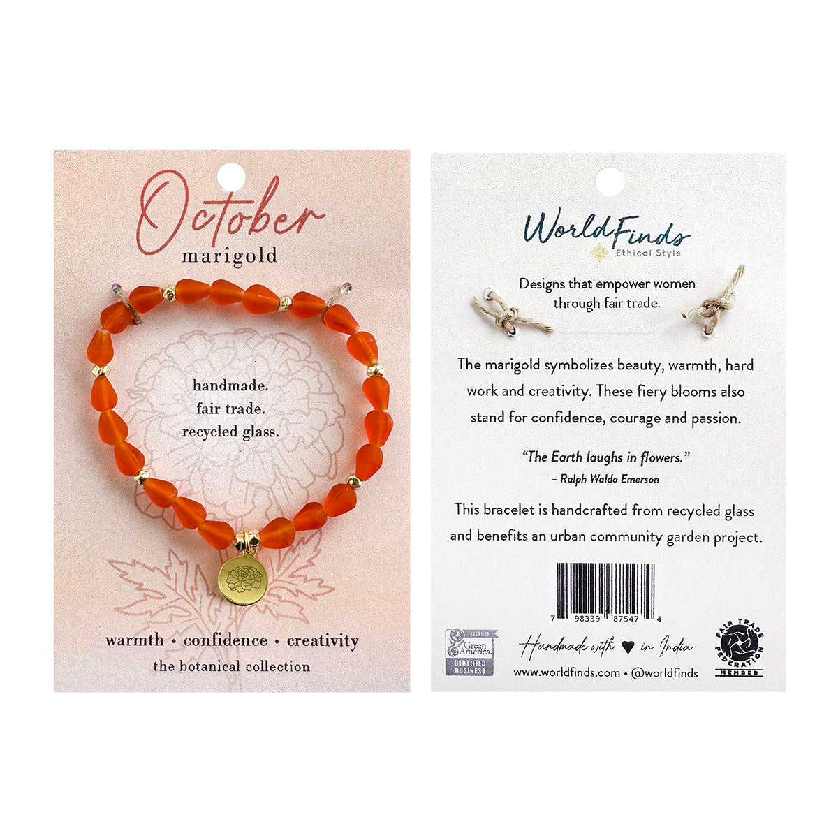 October Botanical Bracelet