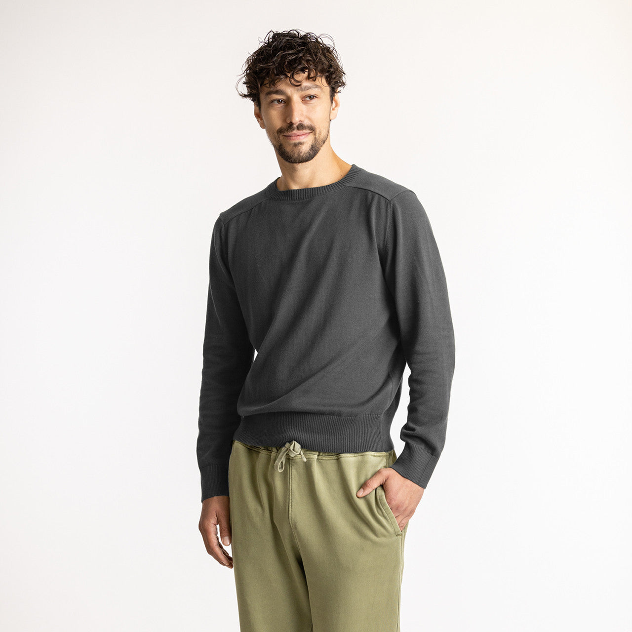 Pine Organic Cotton Crew Sweater