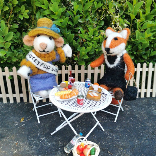 Handmade Felt Emmeline the Suffragette Ornament