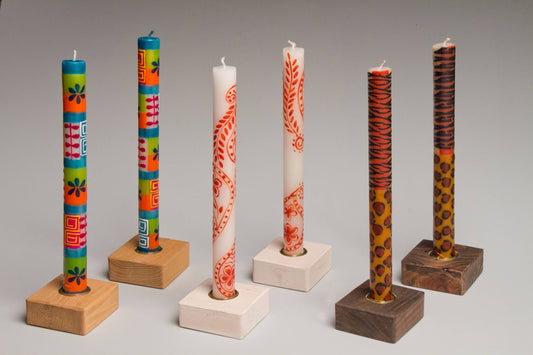 Wooden Taper Candle Holder