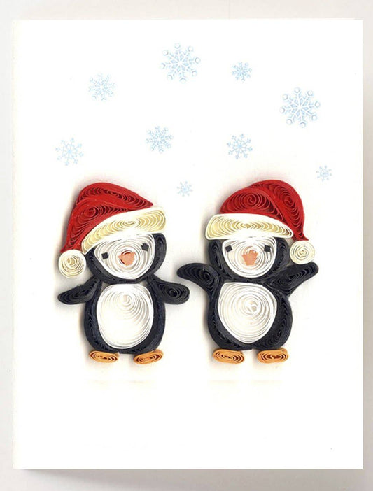 Christmas Penguins Gift Enclosure Mini Card