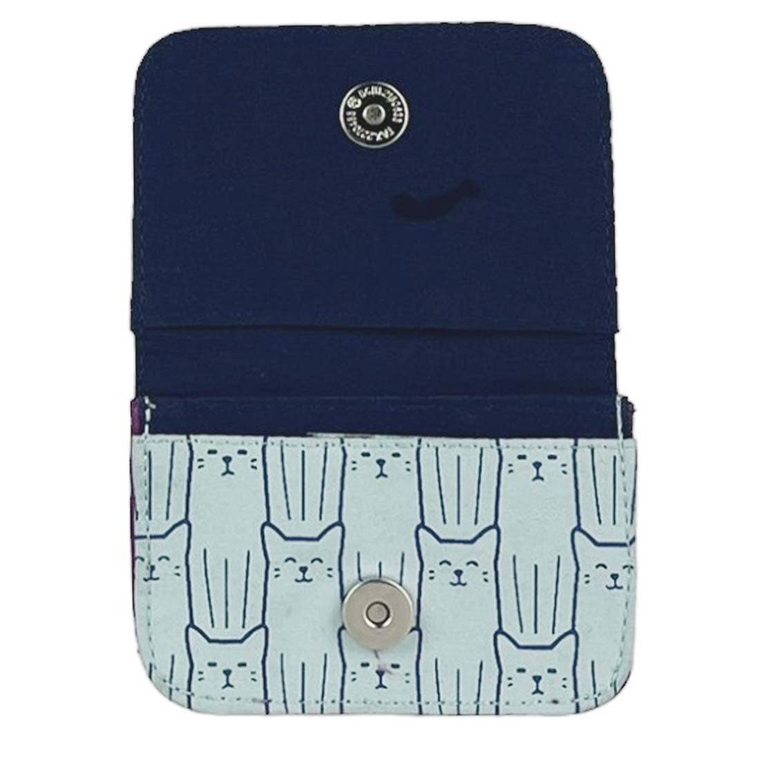 Purple Cat Canvas Cardholders
