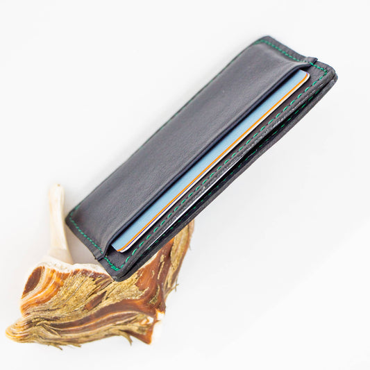 Deep Ocean Leather Card Wallet