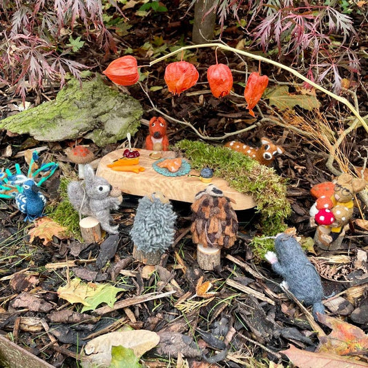 Handmade Felt Pablo the Peacock Ornament