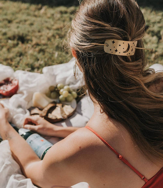 Nakshatra Celestial Hair Slide with Stick