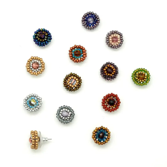 Beaded Dot Earrings