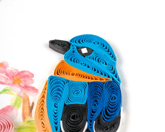 Bluebird on Flower Gift Enclosure Mini Card