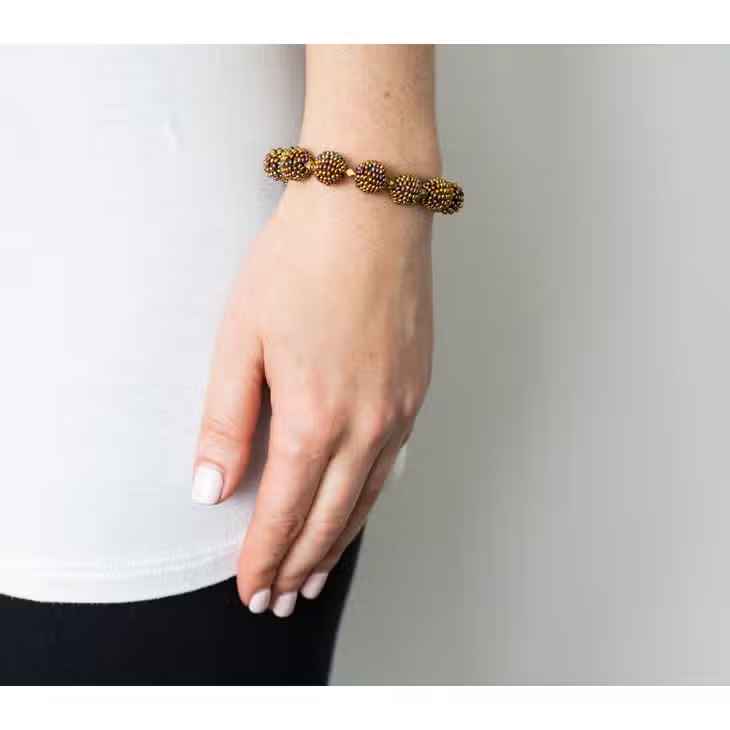 Brass Luxe Globe Bracelet