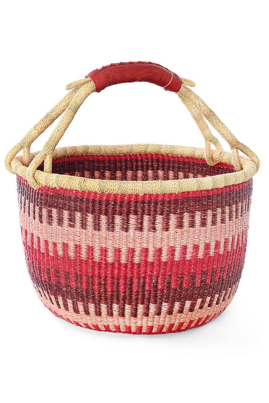 Primrose Patterned Bolga Basket