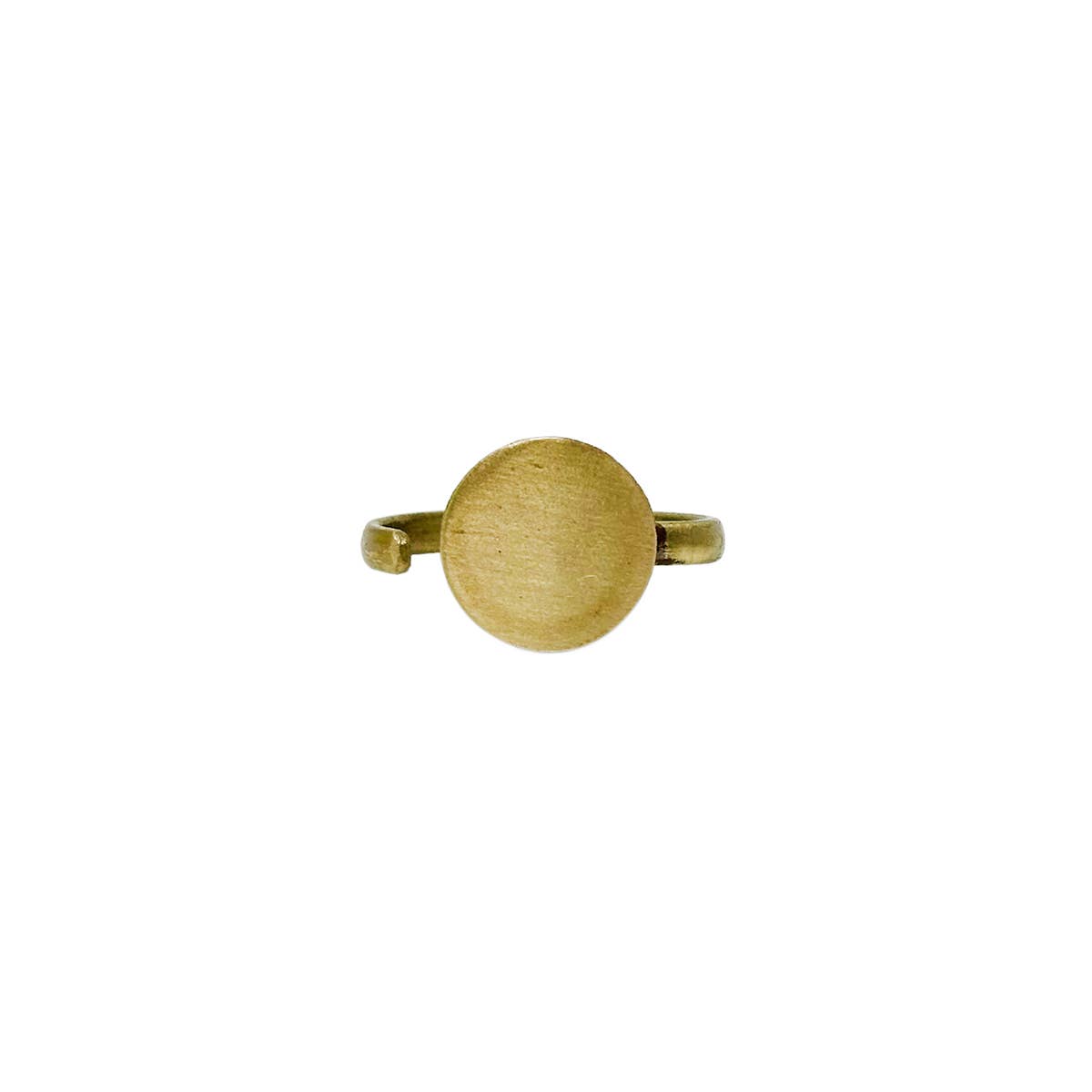 Brass Open Orbit Ring