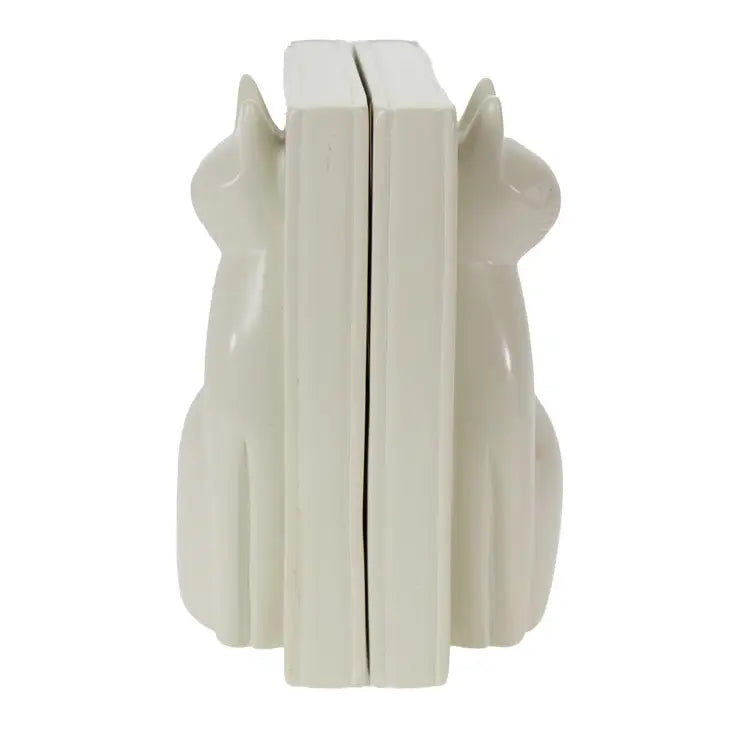 Natural Soapstone Cat Bookends