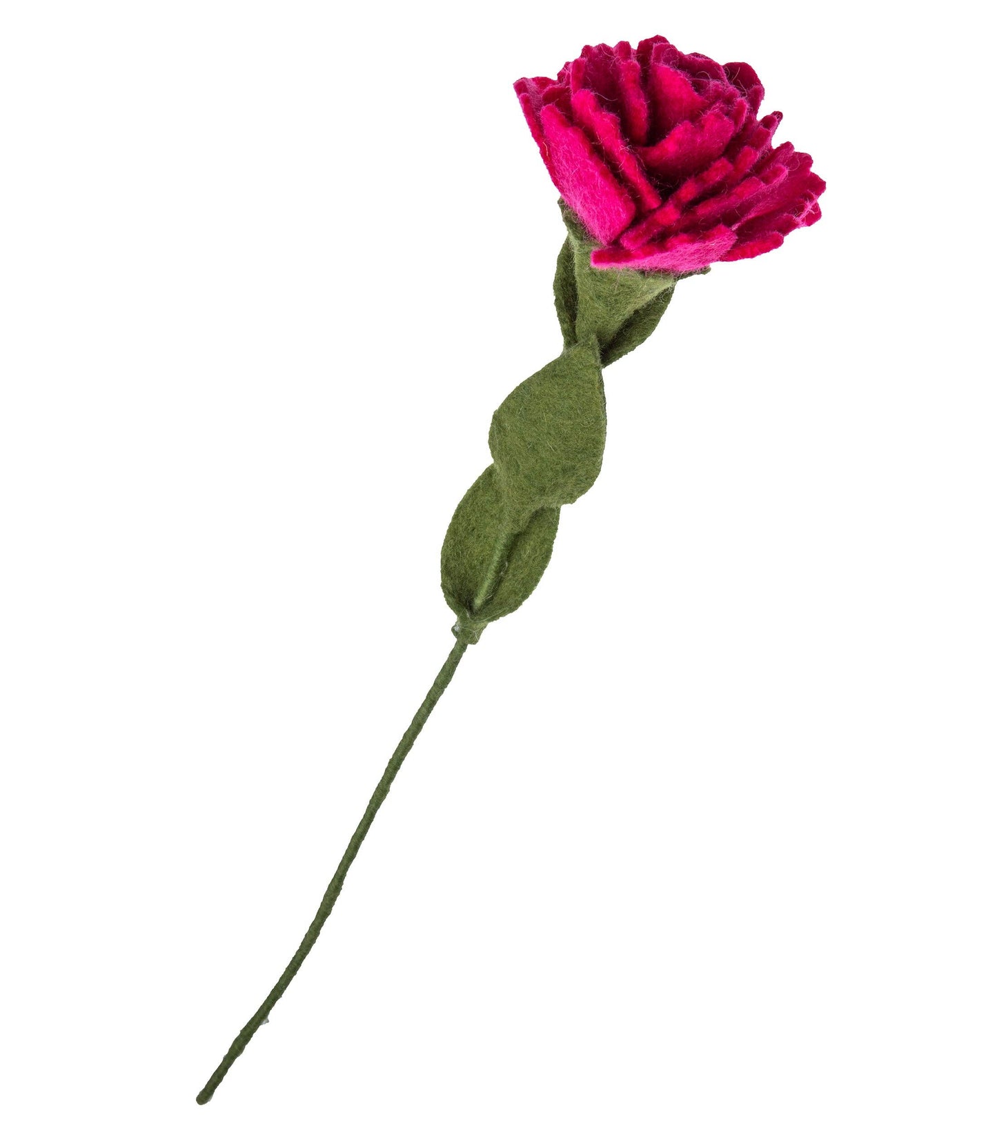 Pink Carnation Felt Flower