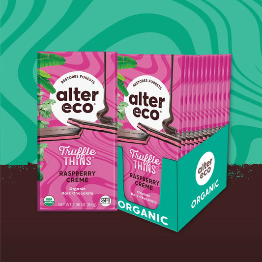 60% Raspberry Creme Truffle Thins Chocolate Bar